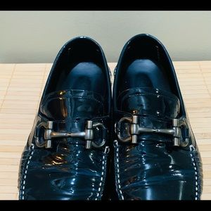 Authentic Salvatore Ferrango Men Shoes Blue 10!